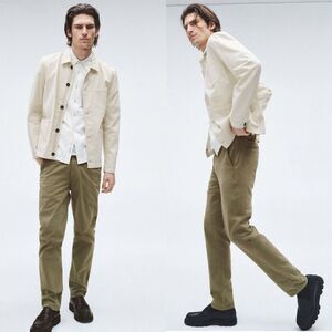 Rag & Bone Men’s Fit 2 Stretch Twill Chino Pants in Pale Army size 28 Mid Rise